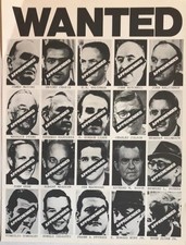 Wanted ( Watergate ) Richard Nixon Original Vintage 1974 Poster 22 x 29