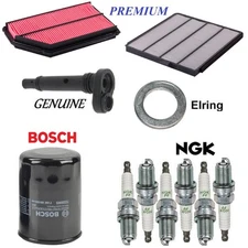 Tune Up Kit Filters Oil Drain PCV Valve Spark Plugs for Acura MDX 3.5L 2003-2006
