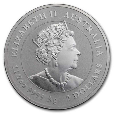 2022年オーストラリアのクリスマスジングルベル2オンスシルバー JINGLE BELL 2022 2 oz Pure Silver Antiqued Colored Coin