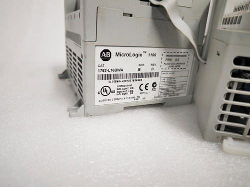 Allen Bradley MicroLogix 1100 PLC 1763-L16BWA With IO Module 1762-IF4 - Picture 5 of 7