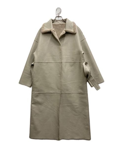 Ameri Reversible Coat Beige Polyester Chest 58.5c… - image 1