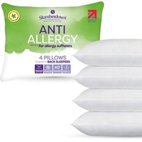 Slumberdown Anti Allergy Medium Pillows,  4 Pack