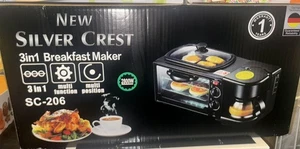 3-in-1 Breakfast Station, Toaster Oven, Coffee Maker, Griddle for Kitchen