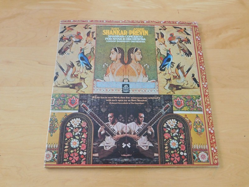 Vintage Ravi Shankar André Previn Vinyl LP Shankar Concerto Sitar Orchestra