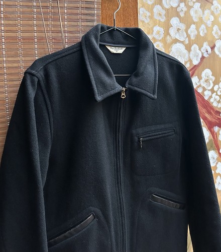 Chaqueta deportiva de campo de lana negra The Radiall Japón años 40 talla M cremalleras Waldes - Imagen 3 de 15