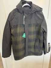 Pendleton Men's Hooded Softshell Wool Blend Zip Jacket Green Plaid XL