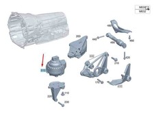 MERCEDES-BENZ AMG GT C190 Getriebehalterung hinten rechts A190240380064 ORIGINAL MERCEDES-BENZ AMG GT C190 Getriebehalterung hinten rechts A190240380064 ORIGINAL