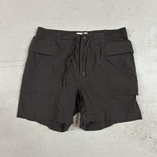 Taylor Stitch Nylon Trail Shorts Mens S Gray Drawstring