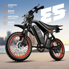 URLIFE 14 Zoll 750W Elektrisches Dirtbike für Erwachsene 48V 20AH 25km/h 80km EU