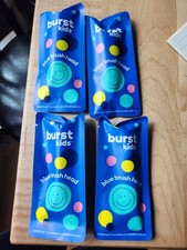 BURST Electric Toothbrush Replacement Heads Lot of 4 - Blue
