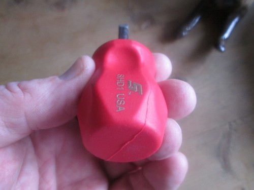 NEW snap on stubby flat screwdriver shd1 usa in classic red new premium tool - Picture 4 of 4