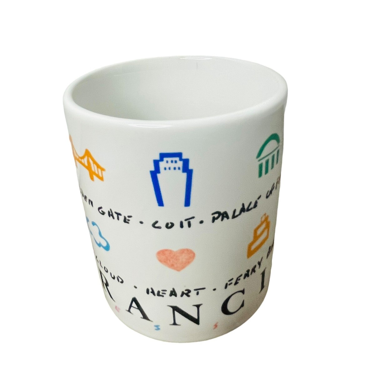 コレクション Luke Chueh coffee cup Luke-A-Tuke Multicolored 14 oz. San Francisco CA Pastel Coffee Cup