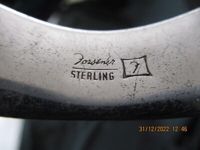 [36] FORSTNER STERLING / WWII US ARMYブレス Vintage FORSTNER STERLING SILVER EMBOSSED BRACELET (Code GB) | eBay