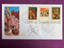 SAN MARINO  1979 - BUSTA  FDC  - ANNIVERSARIO DELLA MORTE DI GIORGIO DE CHIRICO