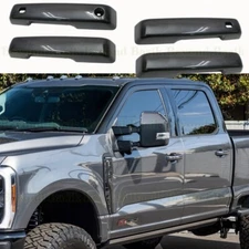 2021-2025 Ford F150 4dr Door Handle COVERS W/2 SmartKeyholes M7 CARBONIZED GRAY
