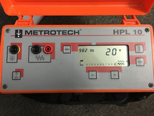 Metrotech HPL10 Transmitter NO Leads Battery Works tested as pictured