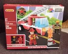 Blokko Fire Rescue Fire Dept. 114 Pieces Building Set