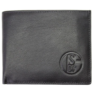FC Schalke 04 Geldbörse Leder (Geldbeutel) Portemonnaie schwarz 2025/26 NEU !!!