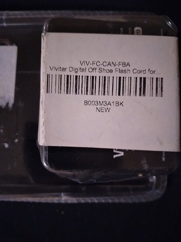 Vivitar Dedicated TTL Off-Camera Shoe Cord Fits Canon 4 Feet VIV-FC-CAN OrigPkg - Picture 5 of 5