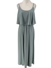 Show Me Your Mumu Women's Silver Sage Caitlin Ruffle Maxi Dress Size Small 