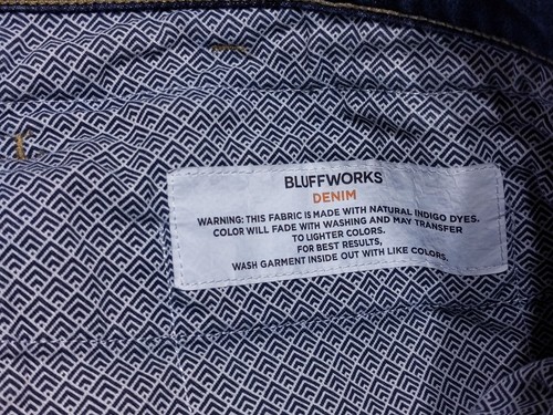BLUFFWORKS Departure 2.0 Denim Jeans Dark Blue ~ 40 x 28 - Picture 6 of 10