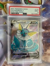 Pokemon Sword & Shield Evolving Skies 172/203 Vaporeon V Full Art PSA 9 MINT on eBay