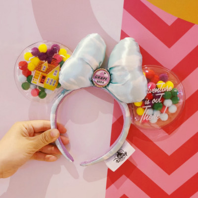 UP Grape Soda Cap Balloons Minnie Ear Disneyland Disney Parks Ears Headband US