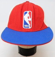 Rare Vintage REEBOK NBA Basketball Logoman Patch Fitted Hat Cap 2000s SZ 7 3/4