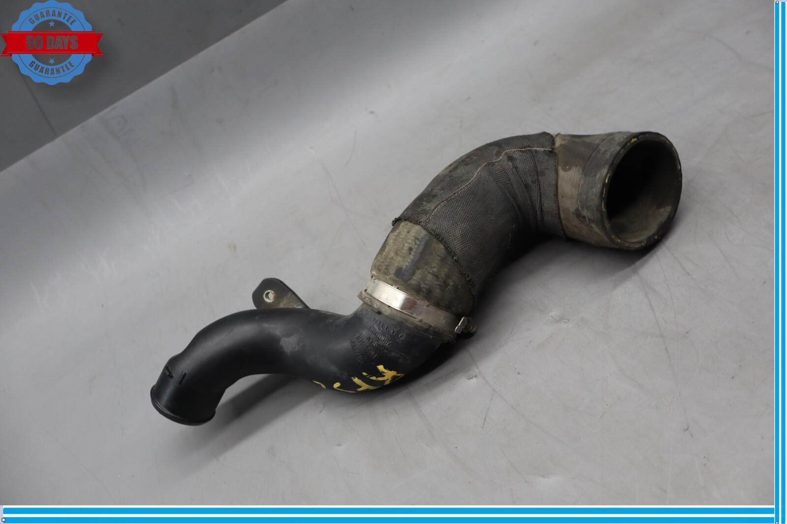 06-12 Bentley Continental Right Side Intercooler Hose Pipe 3W0145832E Black Oem