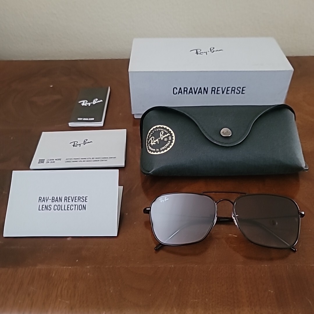 Ray-Ban CARAVAN REVERSE ケース、クリーナー、箱付き Ray-Ban CARAVAN REVERSE ケース、クリーナー、箱付き Ray-Ban