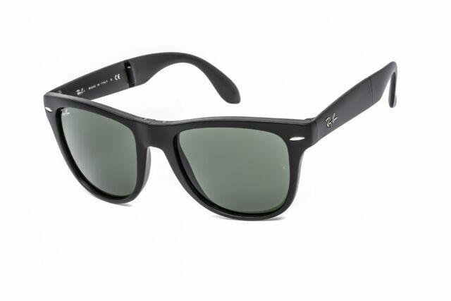 Ray Ban RB4105 Wayfarer Folding Sunglasses - Black/Green for sale online |  eBay