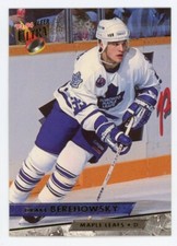 1993-94 Ultra Maple Leafs Hockey Card #90 Drake Berehowsky