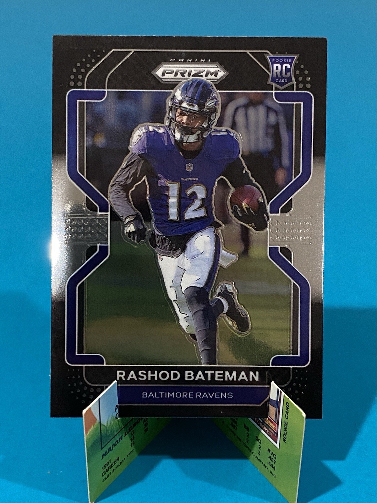 2021 Chronicles Prizm Black Silver Rookie #PB-12 Rashod Bateman Baltimore Ravens