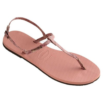 Ladies Havaianas you Riviera rose gold Thong Casual Rubber Sandals Size 41-42 | eBay