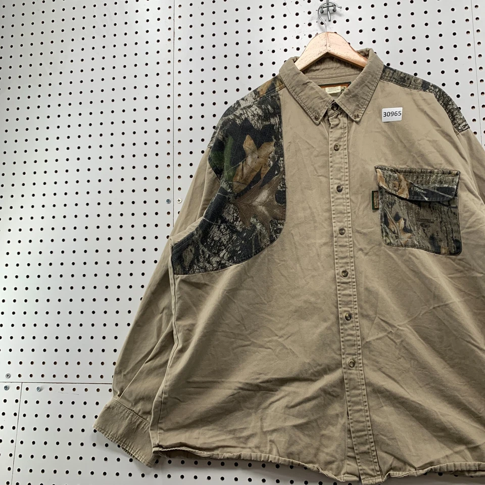 Camisa DE COLECCIÓN Para Hombres Gama Remington 2XL Caza Tiro LS Beige Camuflaje 28.5X29.5 Foto 3 de 4
