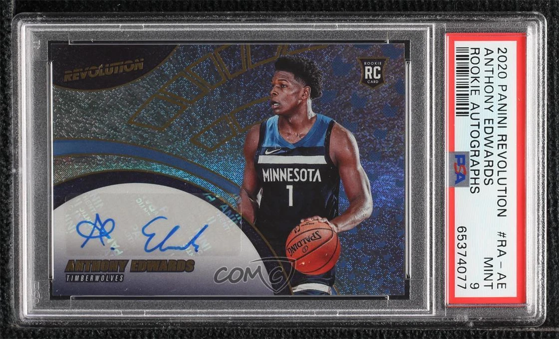 2020-21 Panini Revolution Anthony Edwards #RA-AE PSA 9 MINT Rookie