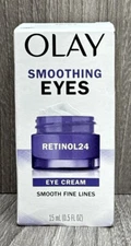 OLAY Smoothing EYES Retinol 24 Eye Cream Smooth Fine Lines - 0.5oz NEW