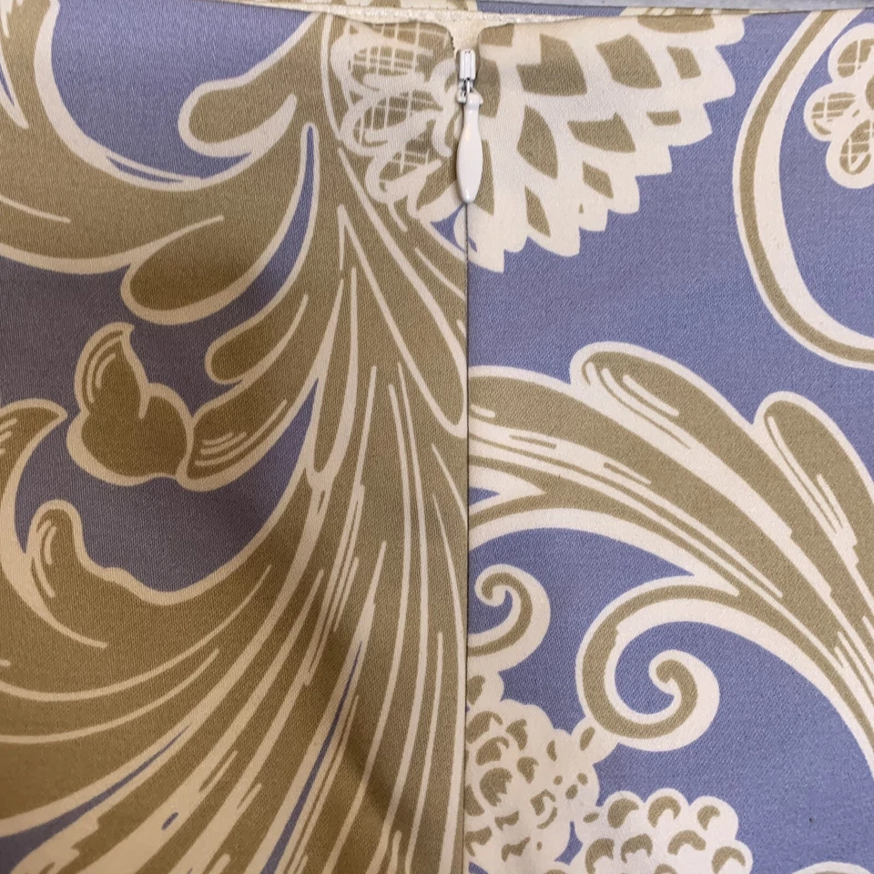 Falda Tahari Mujer 6 Paisley Floral Multicolor Completamente Forrada Carrera Foto 4 de 4