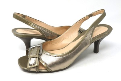 cole haan gold heels