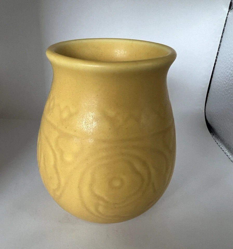 Rookwood Pottery Vase Yellow Goldenrod #2855 from XXX 1930 4.5" GREAT COLOR! - Image 3 of 4