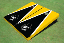Appalachian State University "Yosef" Black And Yellow Matching Triangle Cornhole
