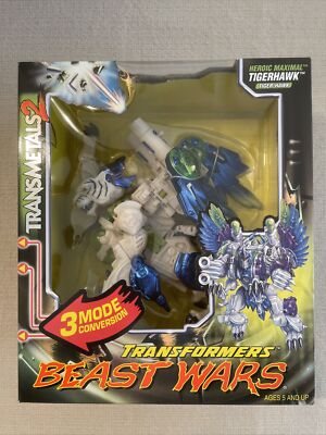 Transformers Transmetals 2: Beast Wars - Tigerhawk 3 Mode Conversion Action...