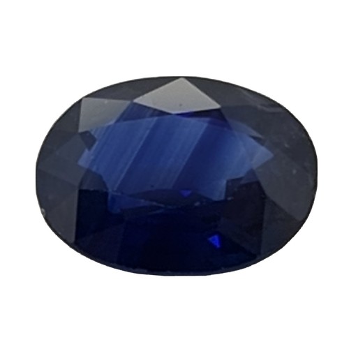 GIA CERTIFICATO 1,84 ct, zaffiro blu, taglio brillante ovale, Thailandia - Foto 6 di 17