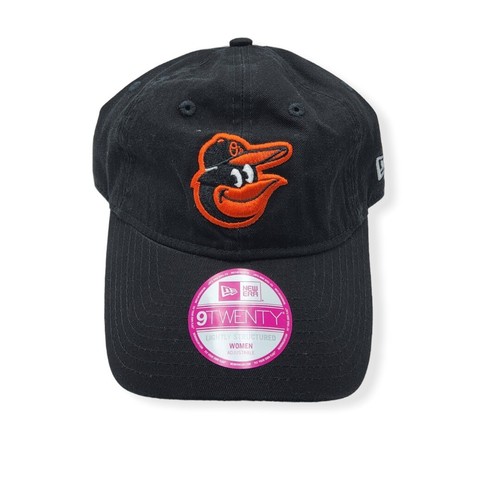 New Era Baltimore Orioles 9Twenty Women Essential Black Adjustable Strap Hat Cap - 第 1/6 張圖片
