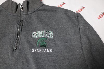 Michigan State Sweater Men's XL Charcoal Pullover | eBay