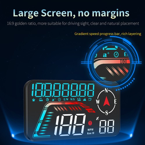 G12 Car GPS HUD Head Up Display Speedometer Overspeed Warning Speedup Test Date - Picture 9 of 17