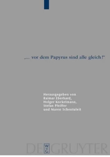 Thumbnail - ... Vor Dem Papyrus Sind Alle Gleich (gebundene Ausgabe) (us Import)