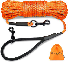 Long Dog Training Leash 30 FT Tie Out Rope Check Cord Dogs Leashes with Padd