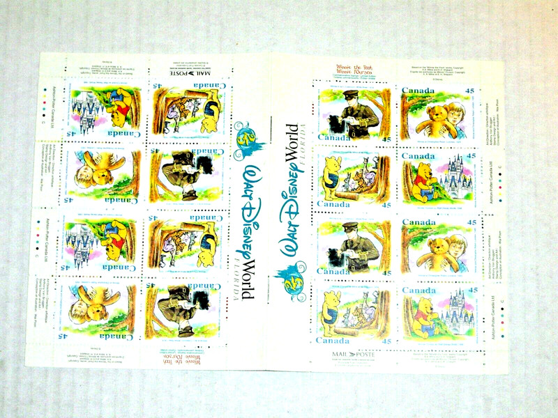 WINNIE the POOH Canada BOOKLET of 16 stamps 45 cents 1996  MNH MINT GEM