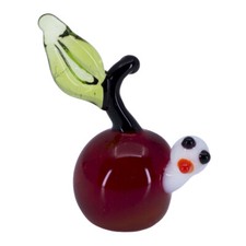 Miniature Tiny Lampwork Hand Blown Glass Red ...